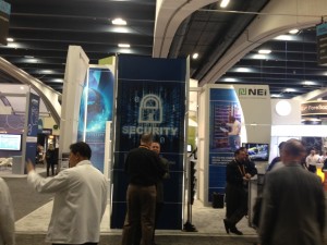 Picture of NEI's booth at RSA 2013