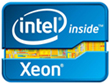 Picture of an Intel Xeon Inside microprocessor 