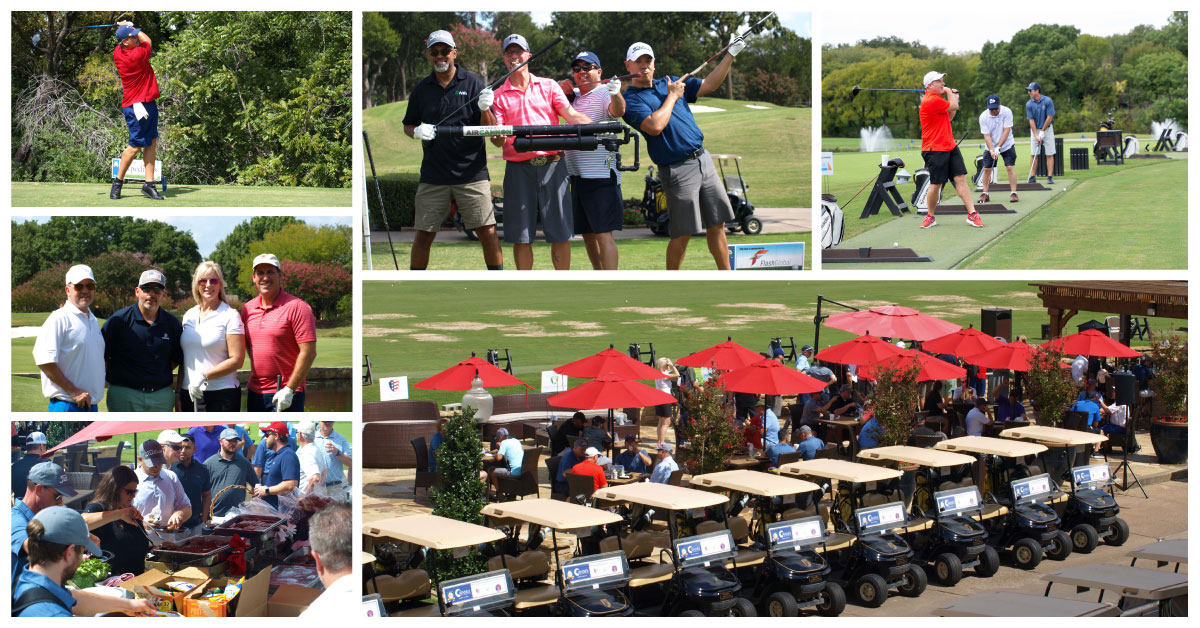 Compilation of photos from UNICOM's 2018 golf tournament