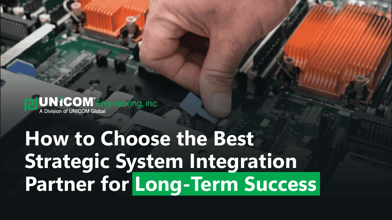 man working with a rack of servers