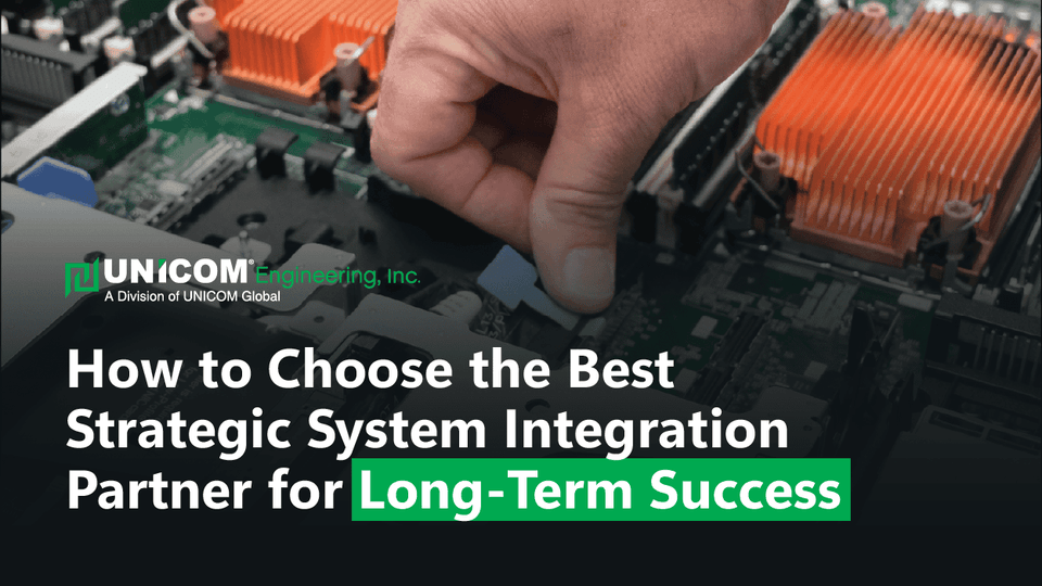 man working with a rack of servers