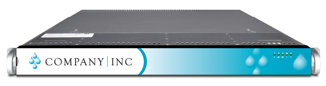 Bezel with full faceplate label server branding for S-1500