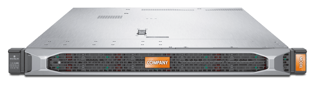 HPE 1U platform standard bezel with logo