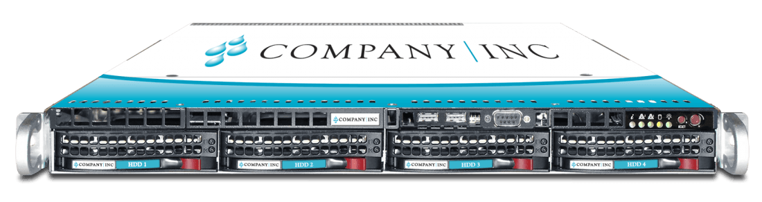 Bezel with faceplate label - HDD labels - and applique server branding S-1500