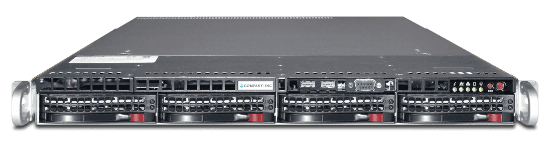 Bezel with basic faceplate label server branding for S-1500
