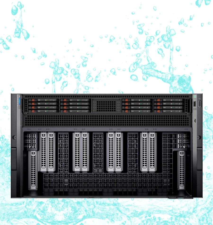 XE9680-IR sitting on fluid