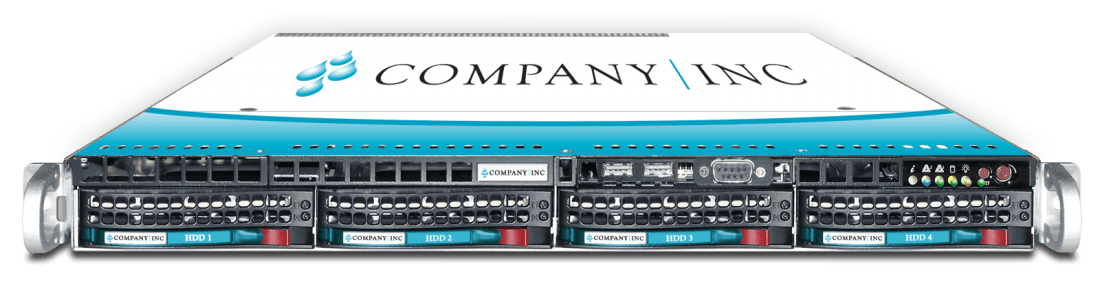 Bezel optional molded handles with HDD labels server branding S-1500