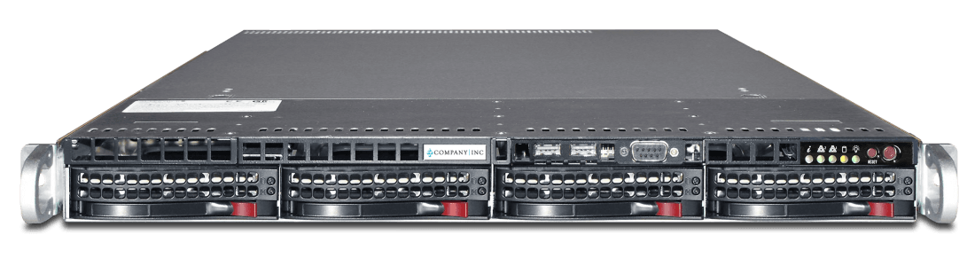 Bezel with basic faceplate label server branding for S-1500