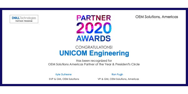UNICOM Engineering named OEM Solutions Partner of the year