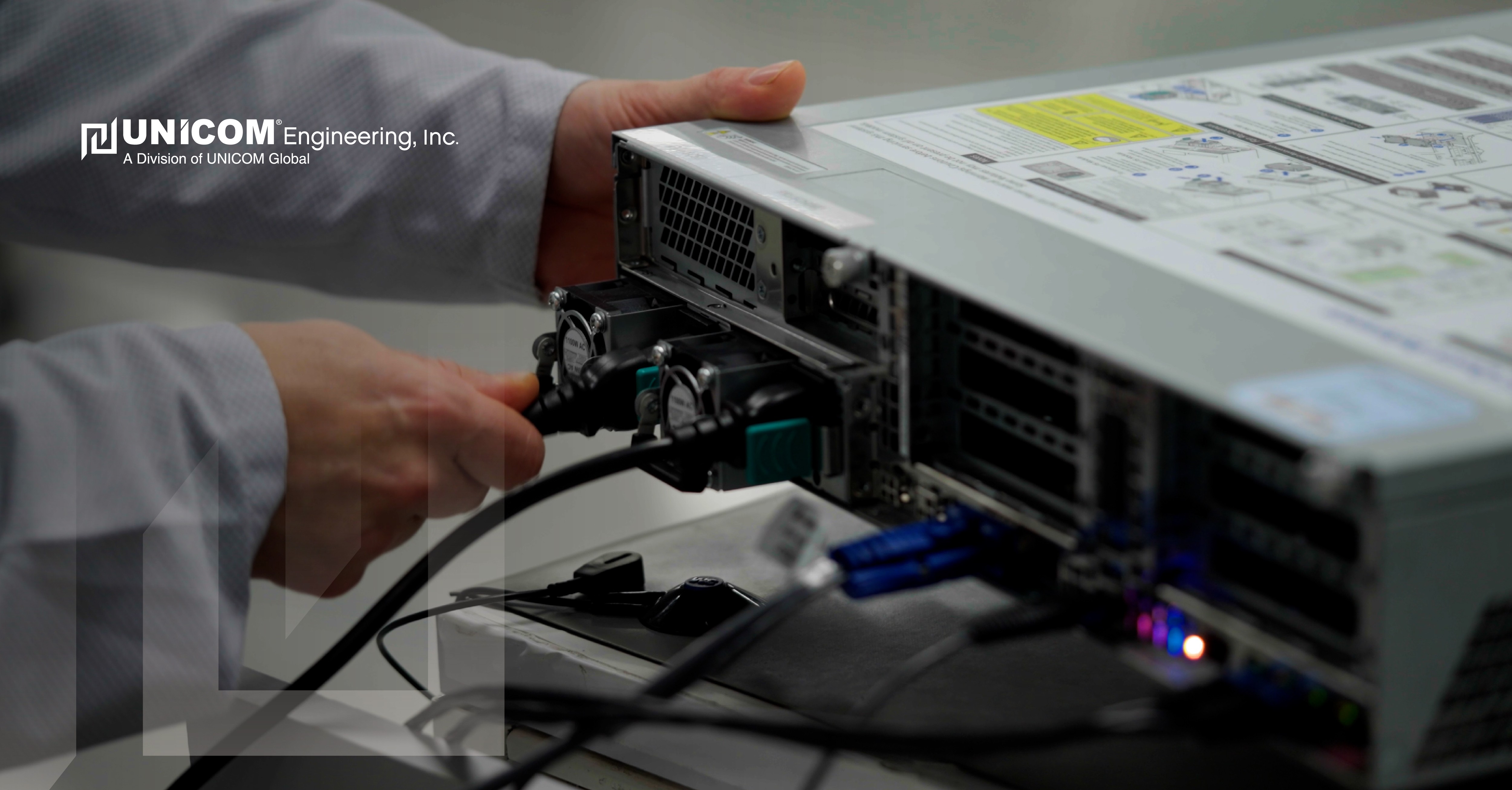 system integrator and engineer testing servers