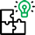 puzzle lightbulb icon