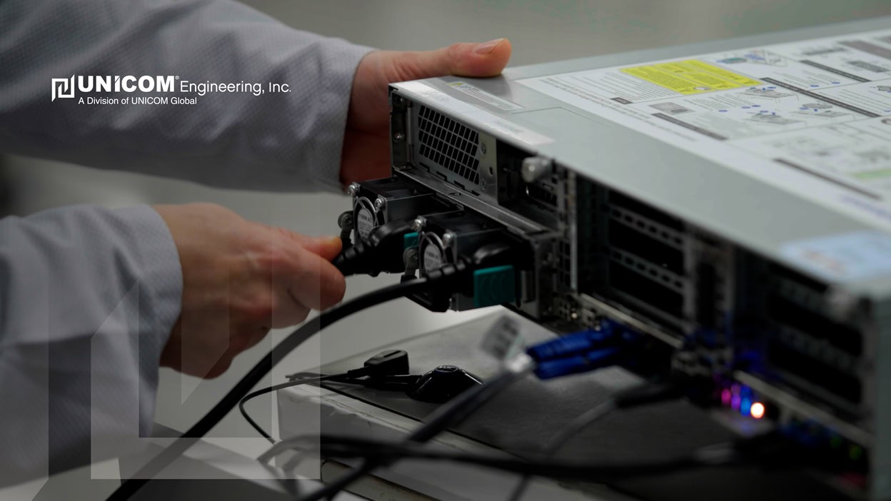 system integrator and engineer testing servers